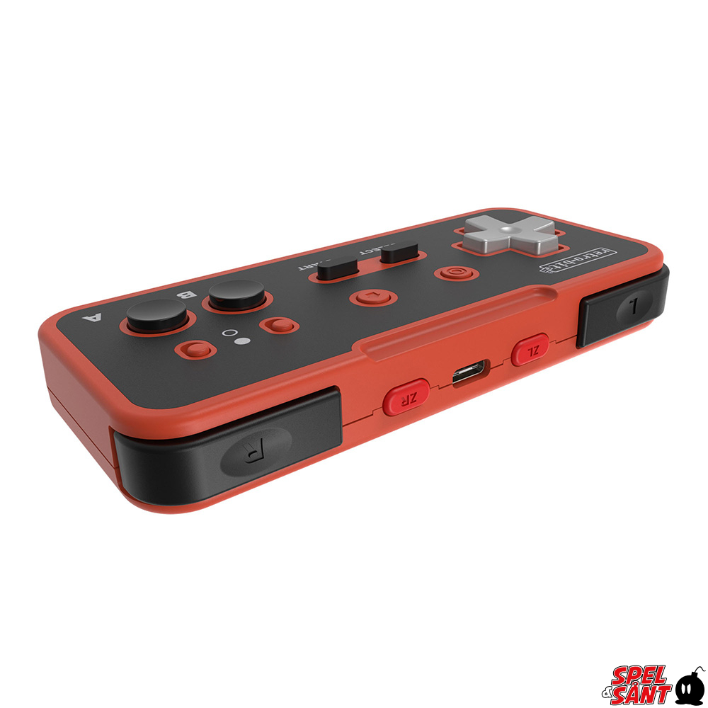 Retro-Bit Origin8 2.4 GHz Wireless Controller for Nintendo NES/Switch/PC  Red