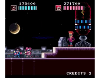 Screenshot på Shockman Zero Kaizou Choujin Schbibinman Zero (Retro-bit)